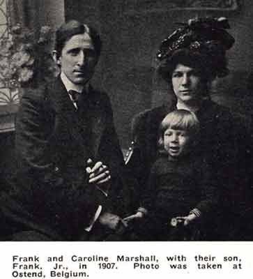 Marshall
Frank Marshall, Carrie Marshall y Frank Junior en Ostende 1907 Foto ©  My 50 years of chess Ed 1942
