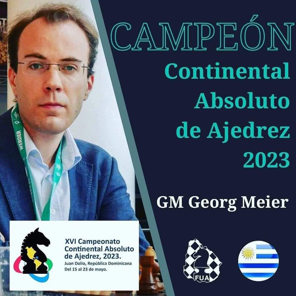 Georg Meier, campeón del Torneo Continental absoluto 2023
foto Federación Dominicana de Ajedrez 
