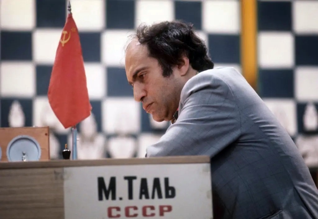 Mikhail Tal, en el torneo de Leningrado 1977
Foto N. Naumenkov, TASS