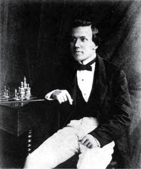 Paul Morphy en 1859 Foto de Chess in Philadelphia