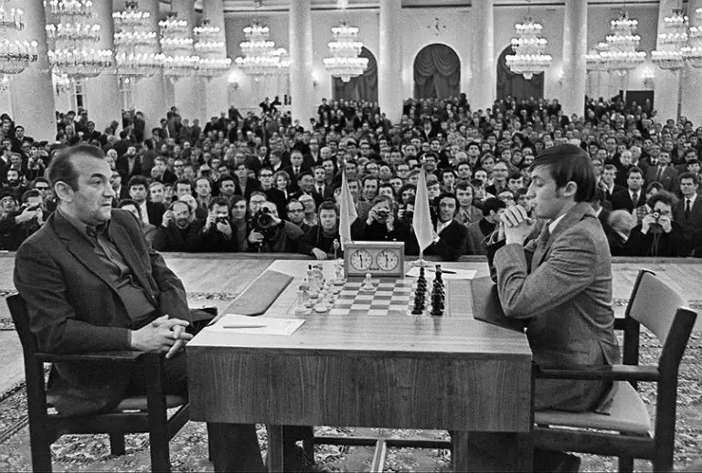 Moscú  Match Final de Candidatos 1974 Foto V. Velikhamzhin  TASS