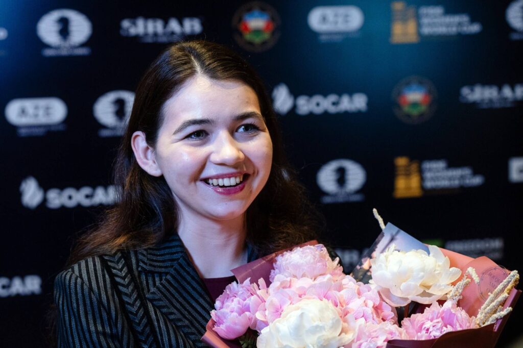 Aleksandra Goryachkina, campeona de la Copa del Mundo Femenina 2023
Foto FIDE Maria Emelianova
