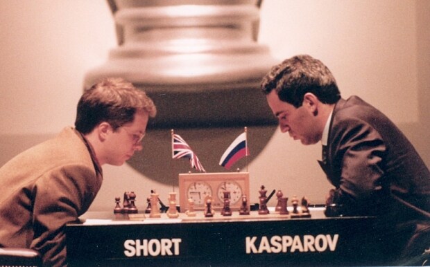 Kasparov Short, match de Londres 1993Foto www.telegraph.co.uk