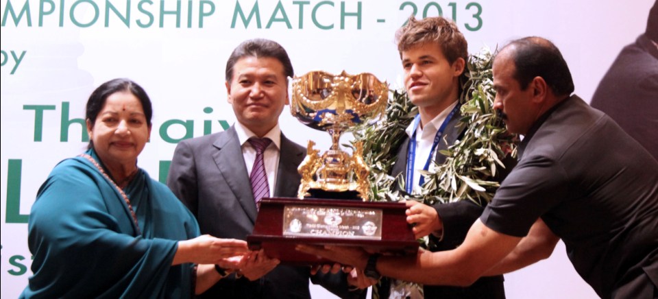 Magnus Carlsen campeón del mundo por primera vez, Chennai 2013
Foto Anastasiya Karlovich