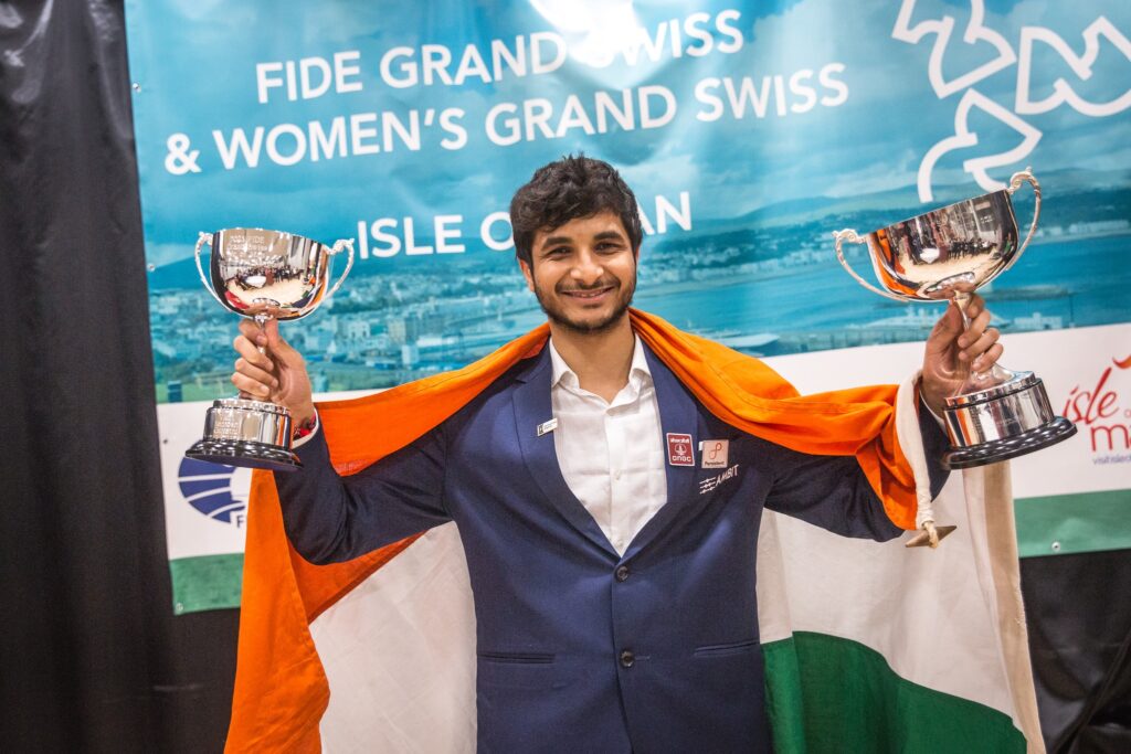 Vidit Gujrathi ganador del Gran Suizo FIDE 2023
Foto Anna Shtourman FIDE