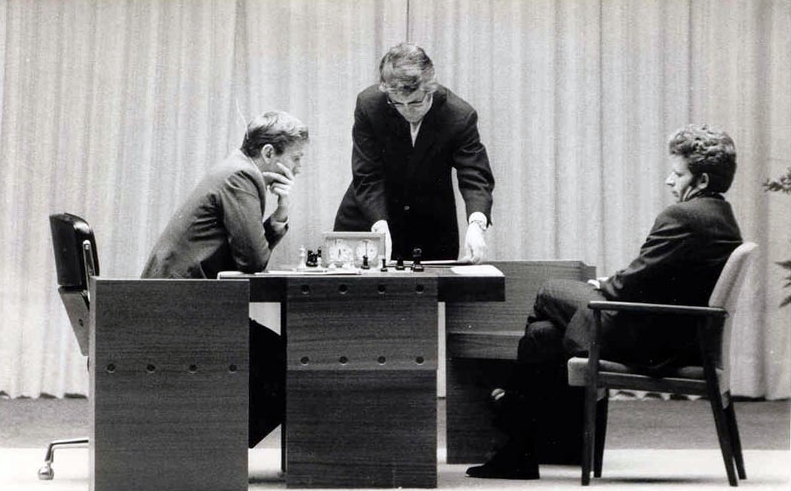 Match Spassky vs Fischer Reikiavik 1972
Foto via skakmyndir.com